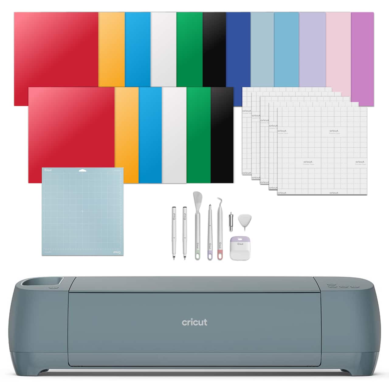 Ensemble machine de découpe Explore 4 Cricut couleur sauge avec essentiels